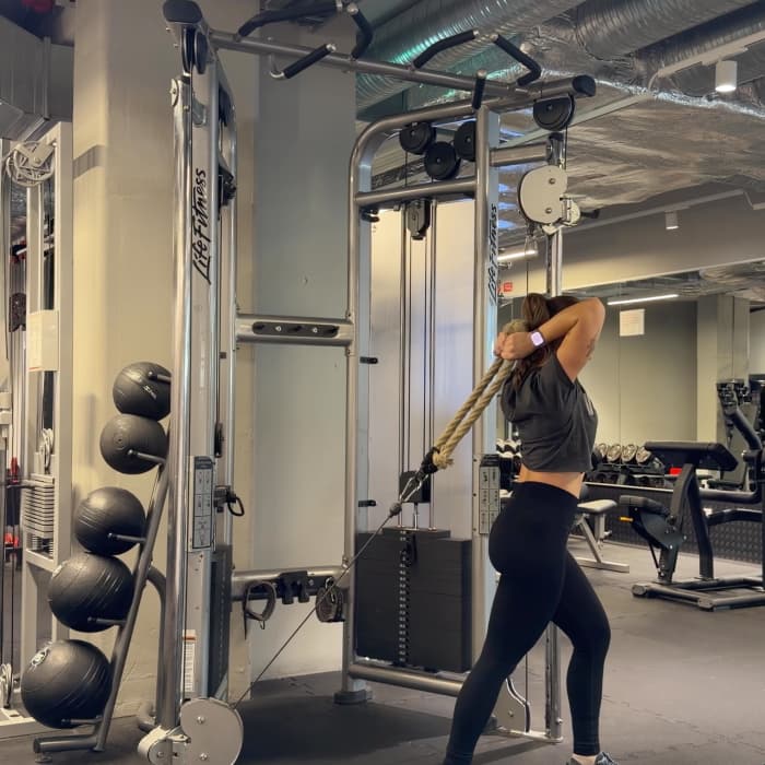 Overhead Triceps Extension (Cable)